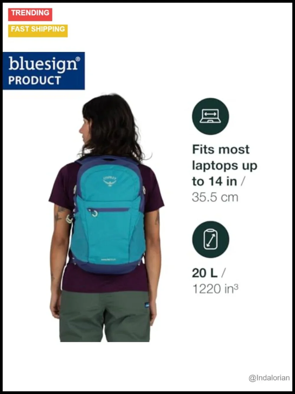 Osprey Daylite Plus Commuter Backpack - Lightweight Everyday Pack with Laptop
